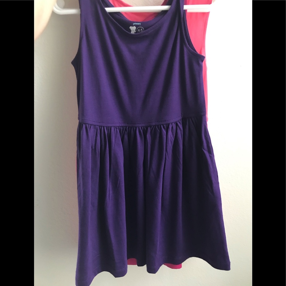 Primary Dress 4-5 Bundle of 3. Pink Magenta Purple